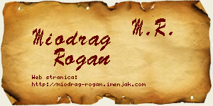 Miodrag Rogan vizit kartica